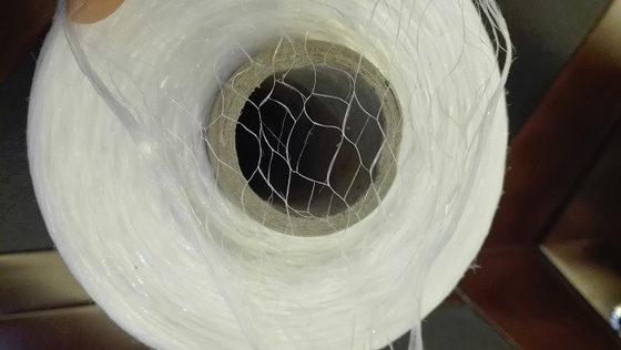 White Twisted Fibrillated PP Filler Yarn 1mm - 10mm Soft for Cable and Wire Filling