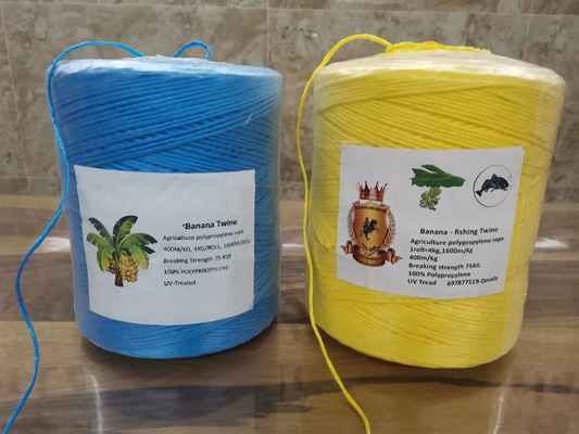 Zware UV-behandelde agrarische wijn 1.5-3 mm Twisted Baler Twine voor bananen 4-5 kg/Roll Farm Binding Rope