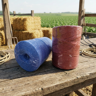 Spoel verpakte PP Split Film Twine Groentehuis Farm Plant Bevestiging Support String